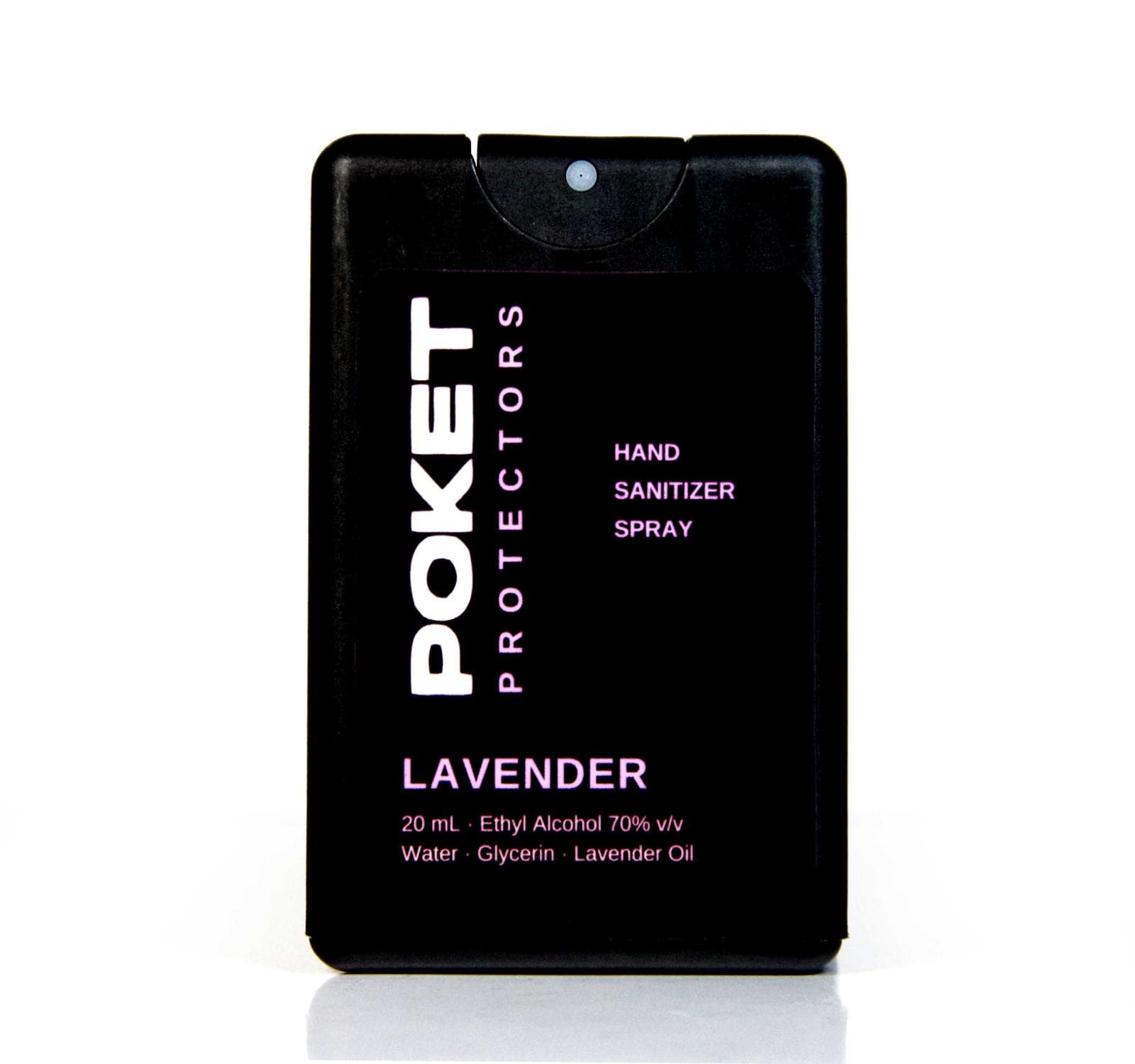 Poket Protectors Lavender Hand Sanitizer Spray — 20 mL